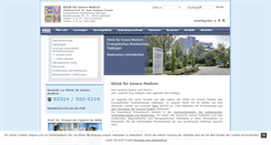 Desktop Screenshot of klinik-gastroenterologie.de