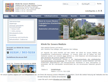 Tablet Screenshot of klinik-gastroenterologie.de